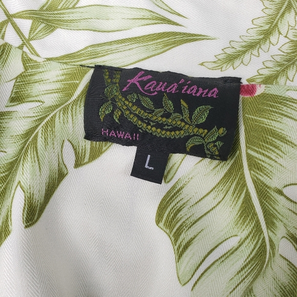 Reversible zip Tropical jacket L Hawaii - Picture 4 of 6